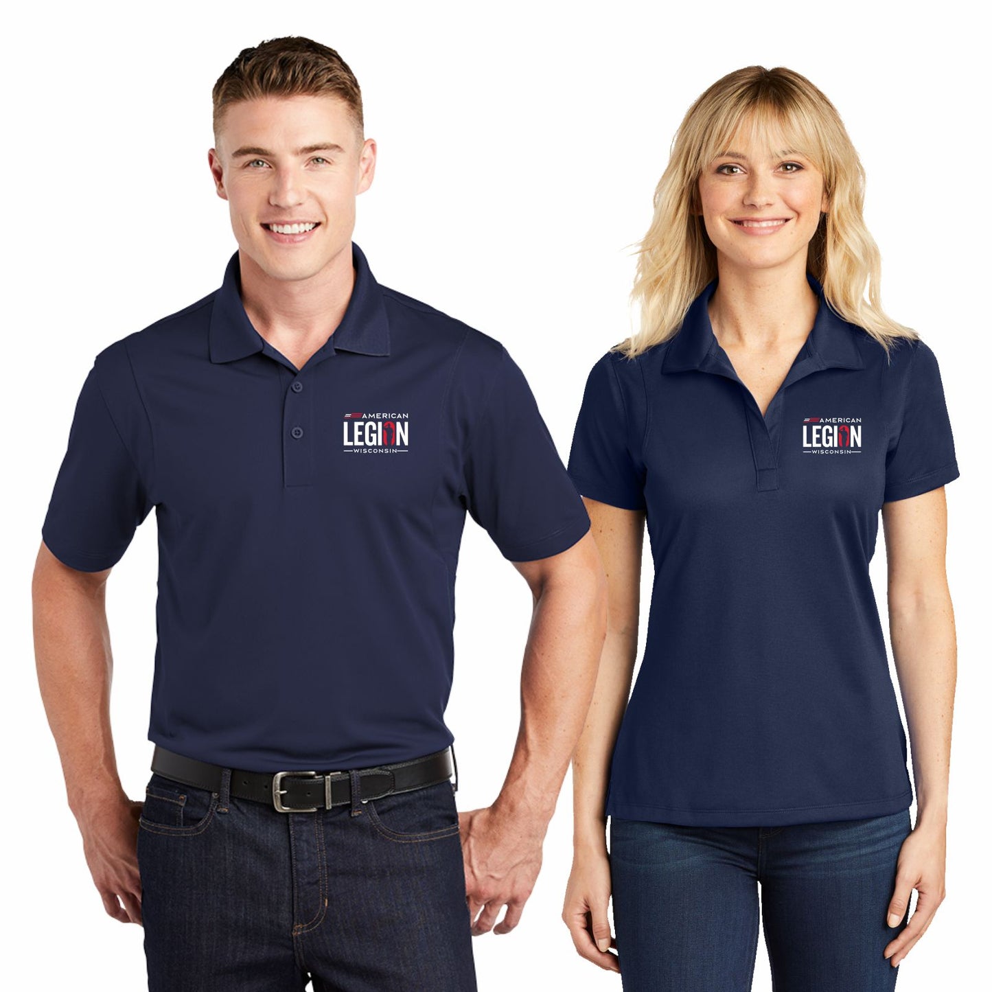 Embroidered Navy Polo - ALW-L/ST650