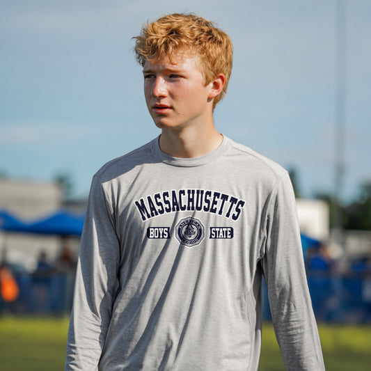 Massachusetts Boys State Performance Long Sleeve Tee